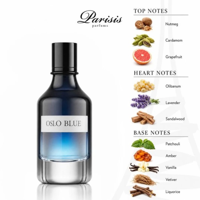 PARISIS PARFUMS OSLO BLUE – BORN IN FRANCE 85ML